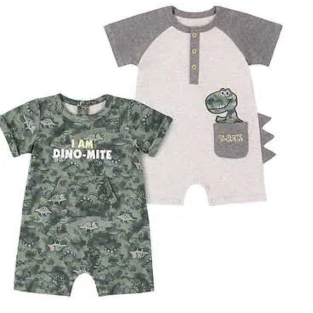 Dinosaur Rompers EUC Kids Headquarters 18m